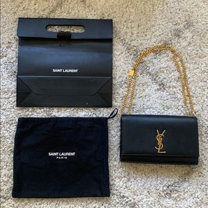 Saint Laurent Kate Medium Black Crossbody